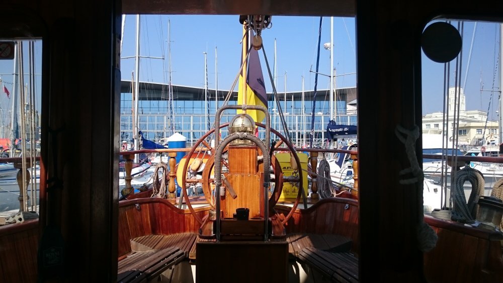 binnenkant van zeilschip Rupel - The Tall Ships Races 2022